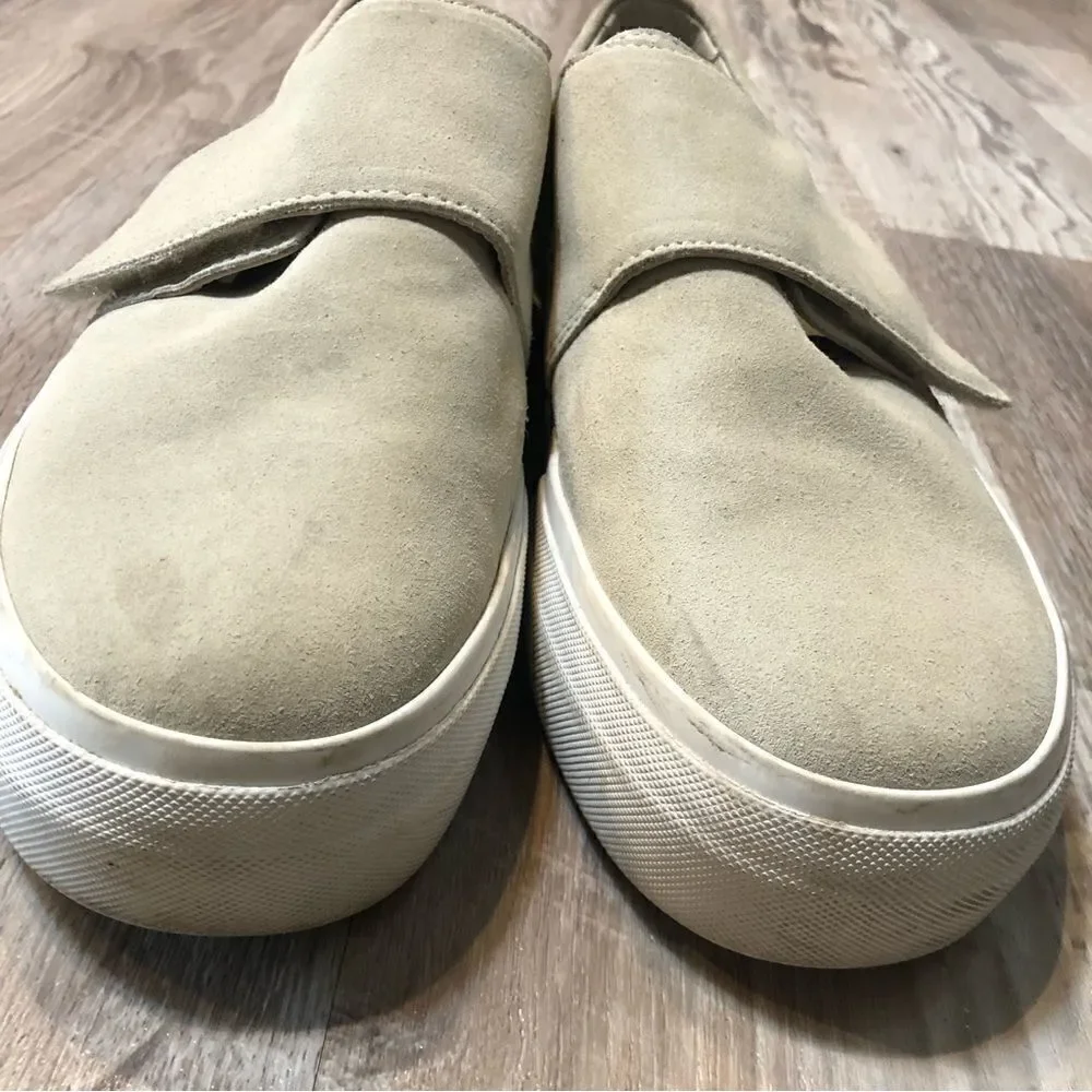 VINCE Cage Platform Suede Slip On Sneaker Size 8.5‎